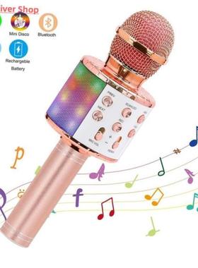 Wireless Karaoke Microphone Bluetooth Handheld Portable Spea