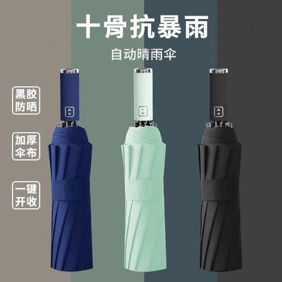 Strong Wind Resistt 12K Automatic Umbrella Rain Women Wi新款