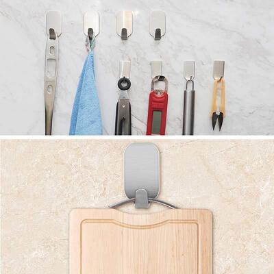8pcs/pack bathroom hooks for clothes towel wall hook潮流新款