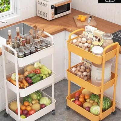 Trolley, kitchen rack,vegetable basket, toilet storage rack