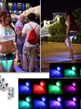 LED Colorful Light Metal Anal Plug NO Vibrator Masturbator F