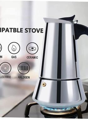 Moka Pot Stainless Steel Coffee Pots Espresso Geyser Coffee