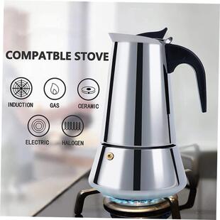 Moka Pot Stainless Steel Coffee Pots Espresso Geyser Coffee