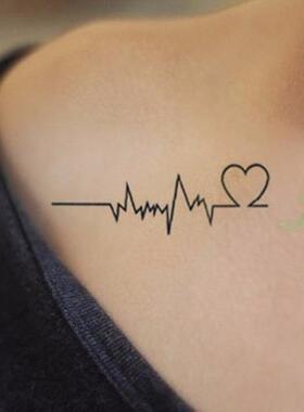 Waterproof Temporary Tattoo Sticker Body Art Love Wave Heart