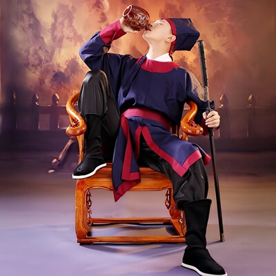 炎蔻古装成人御前侍卫明朝官兵差轿夫捕快衙役衙门服宋朝演出服饰