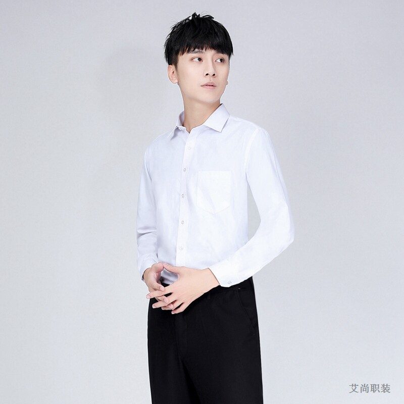 结婚商务职业正装夏季薄款白衬衫