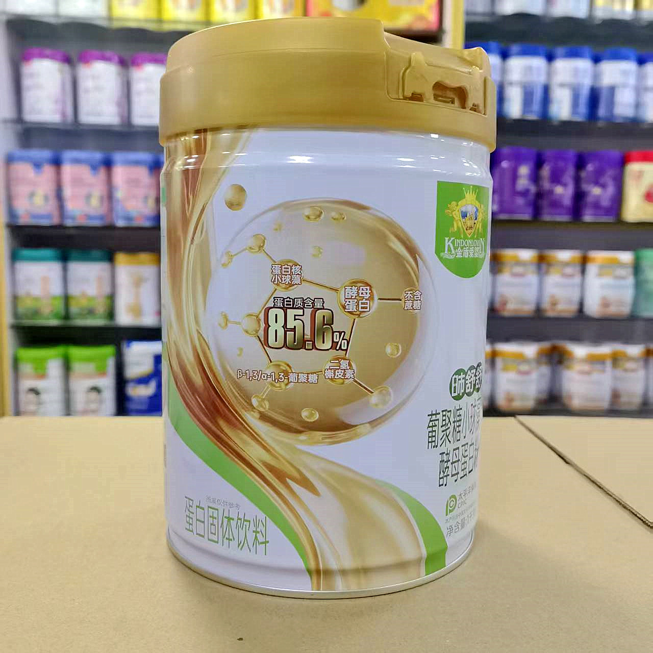 进店咨询 金盾爱婴葡聚糖小球藻酵母蛋白粉高蛋白质配方1千克罐装