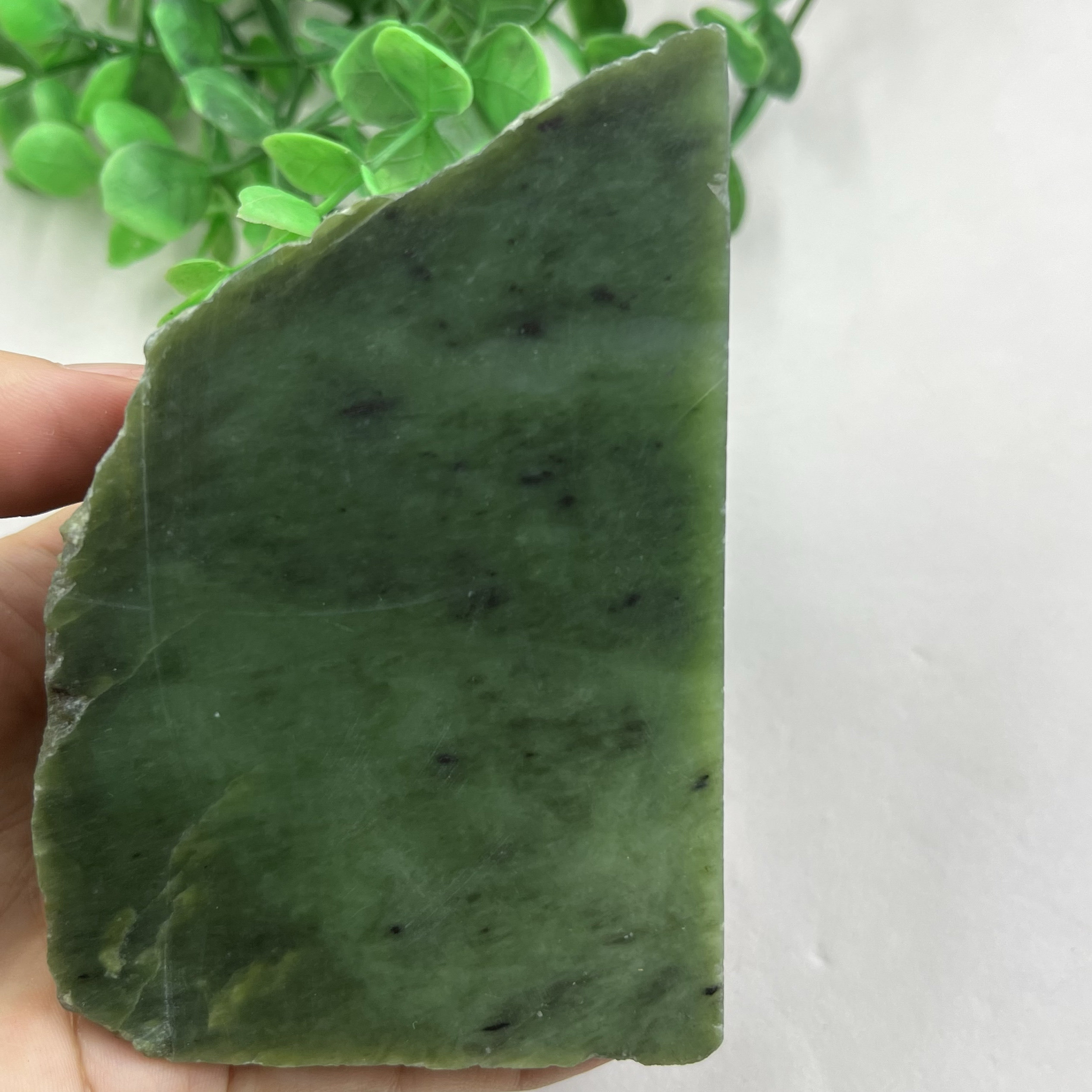 新疆和田玉碧玉菠菜绿461牌子边角料手镯玉石 料下脚料包邮673克x
