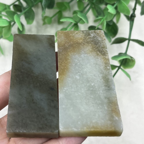 2件价新疆和田玉糖白玉且末牌子边角料玉石料DIY吊坠下脚料包邮t