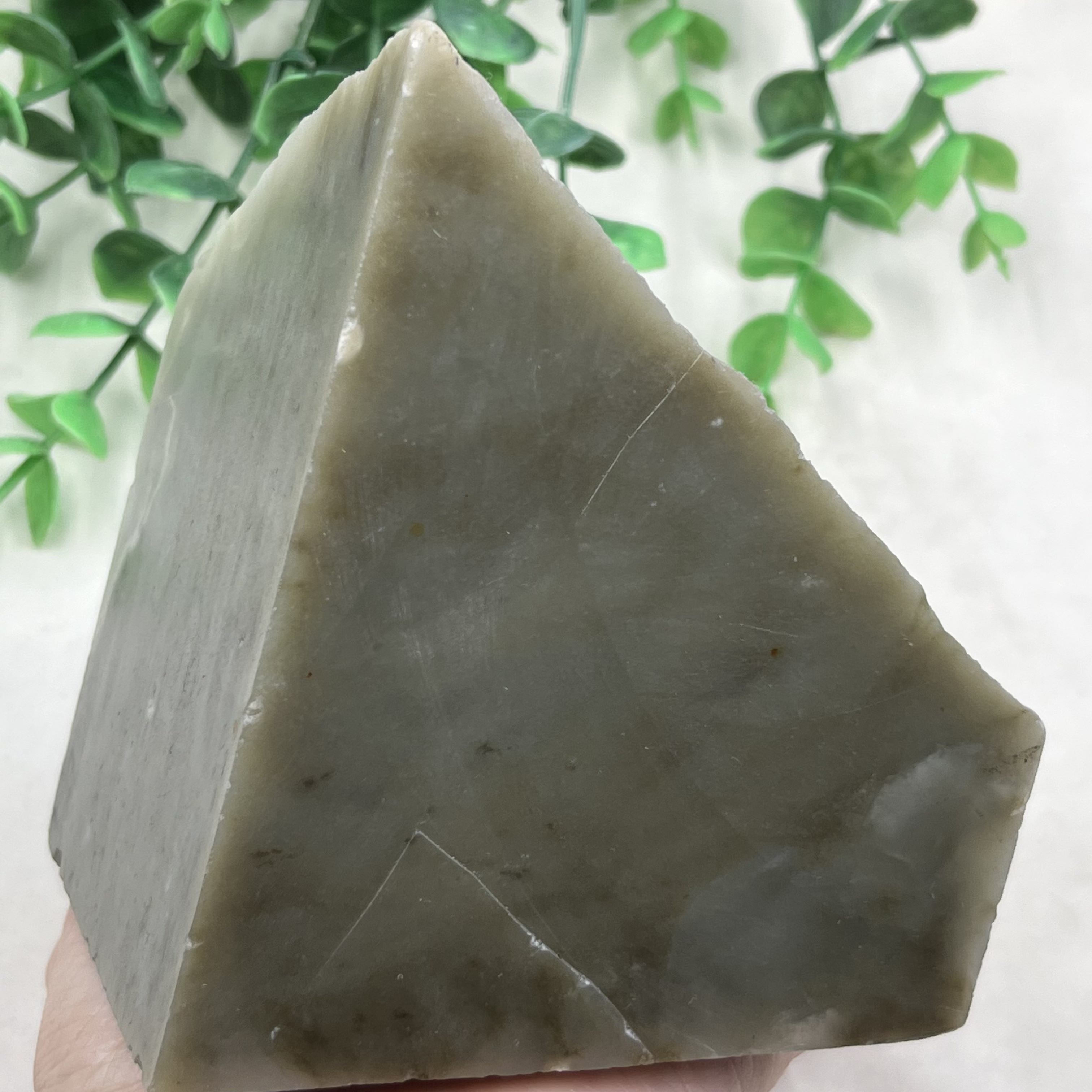 新疆和田玉糖玉鱼缸造景摆件边角料玉石料磨刀石镇纸包邮924克
