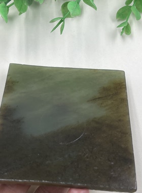 新疆和田玉糖青玉且末薄片刮痧板边角料 玉石料DIY书签包邮60克t