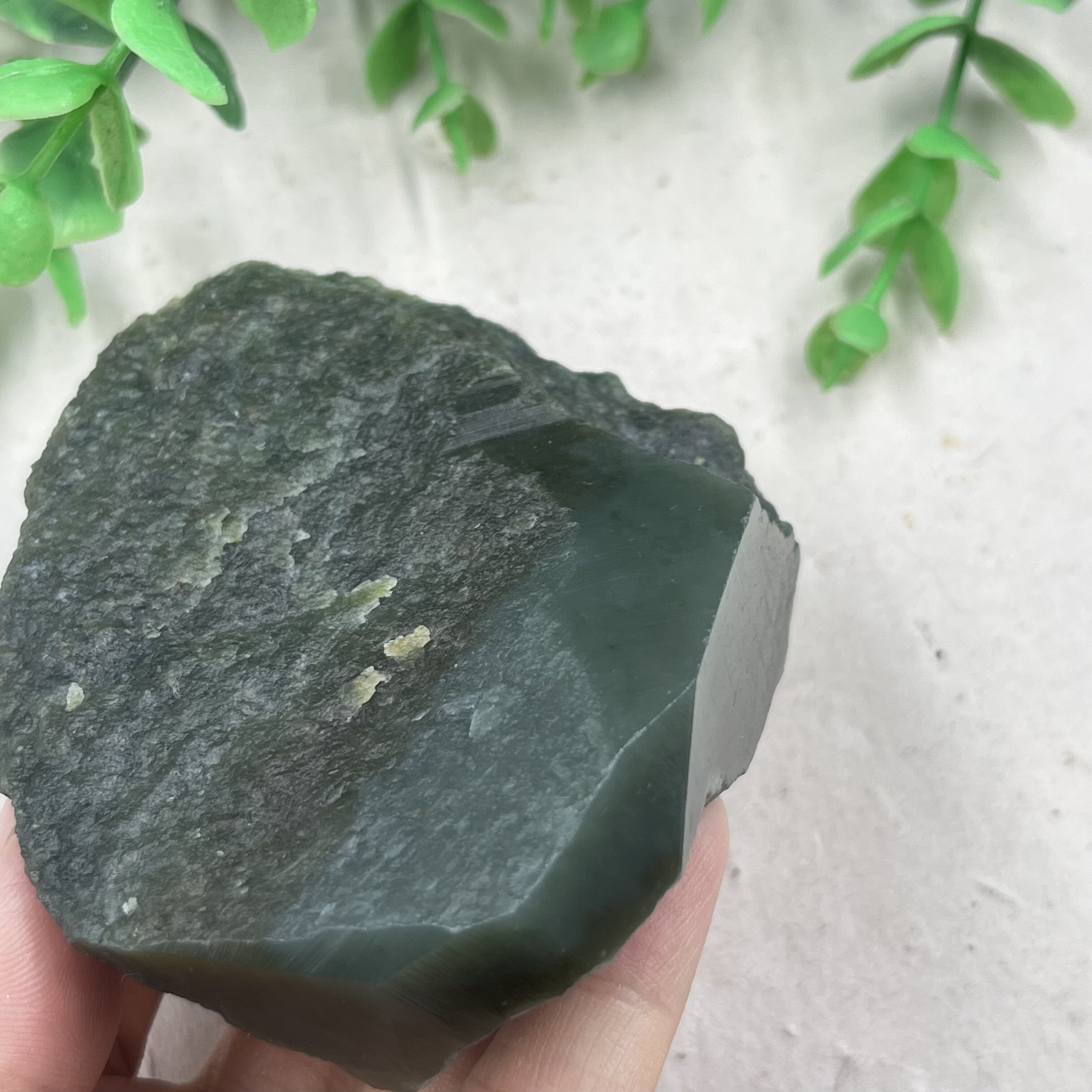 新疆和田玉糖青玉且末随型如意边角料玉石料毛料下脚料包邮186克t