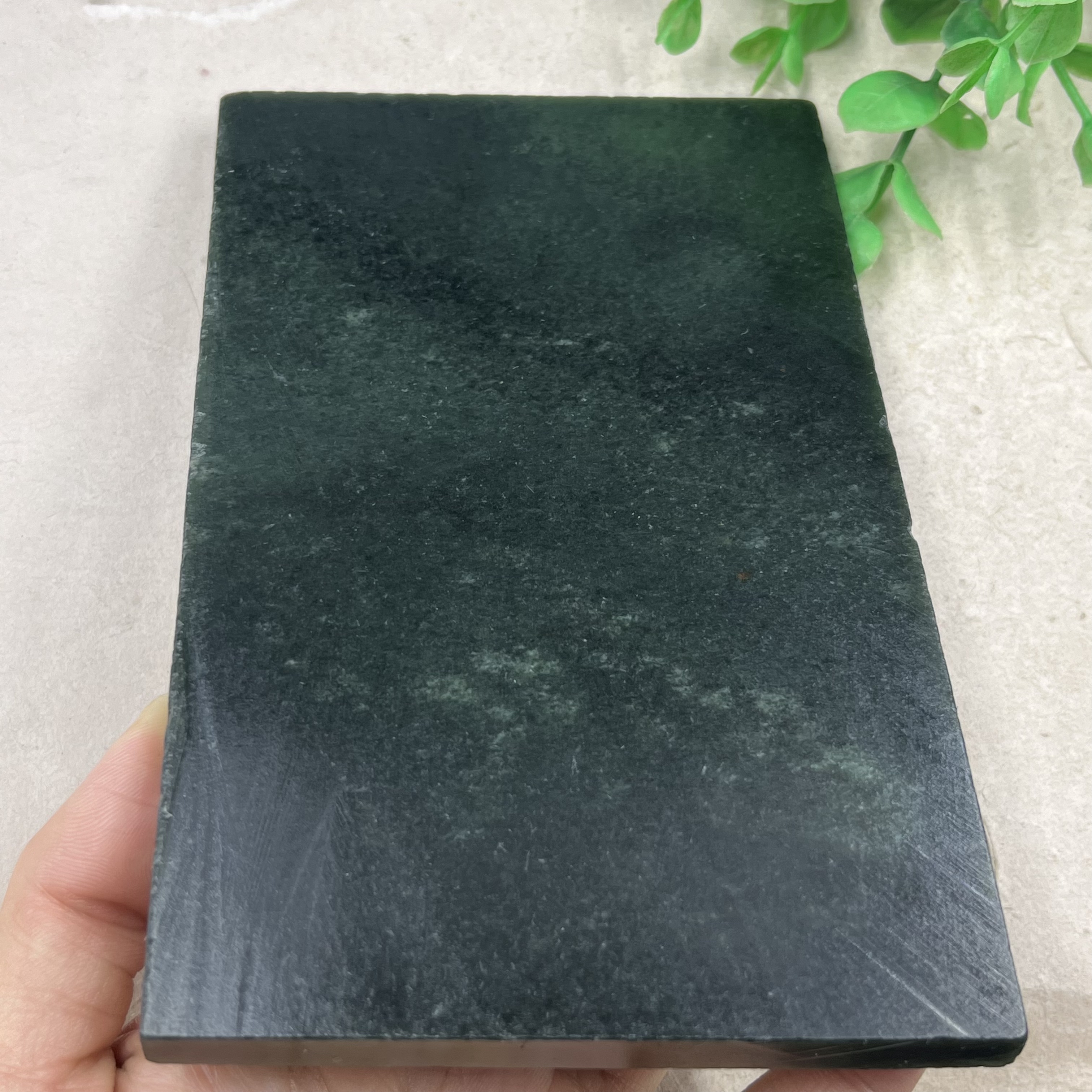 新疆和田玉青玉大牌子片料边角料玉石料下脚料薄片毛料包t邮140mm