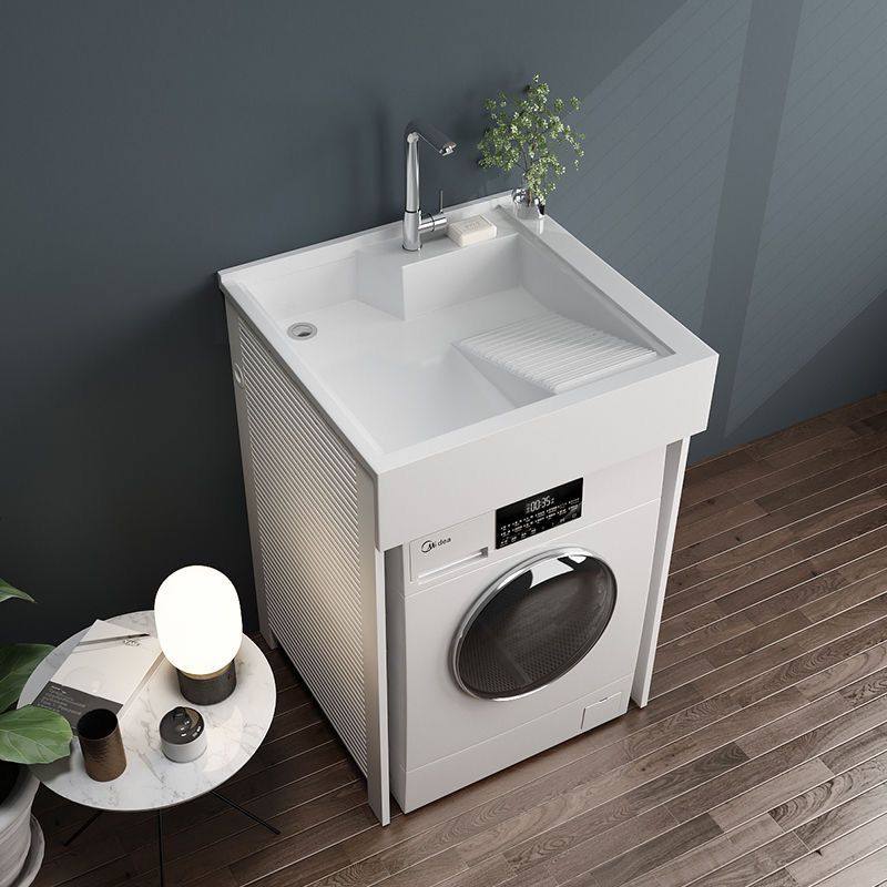 小户型阳台洗衣柜组合小户型脸盆洗手盆石英石洗衣机一体台盆定制,家装主材,洗衣机柜,淘宝优惠券,粉丝福利购,淘宝优惠卷
