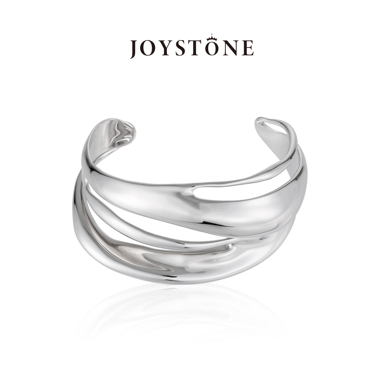 【张韶涵同款】JOYSTONE 流叶手镯 开口设计简约高级时尚百搭