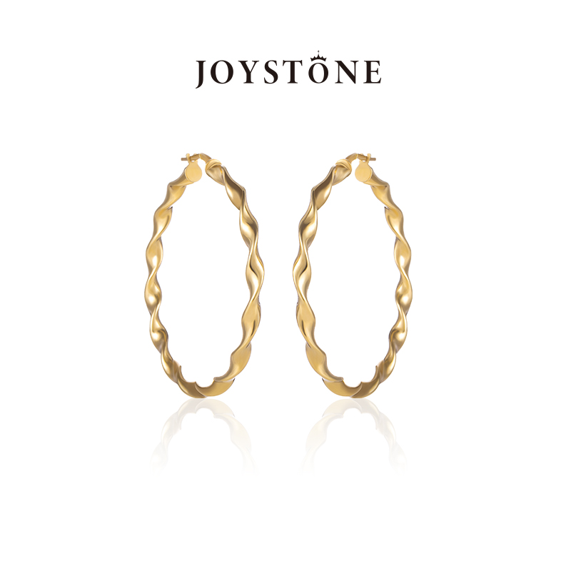 JOYSTONE意大利高级水波纹耳圈
