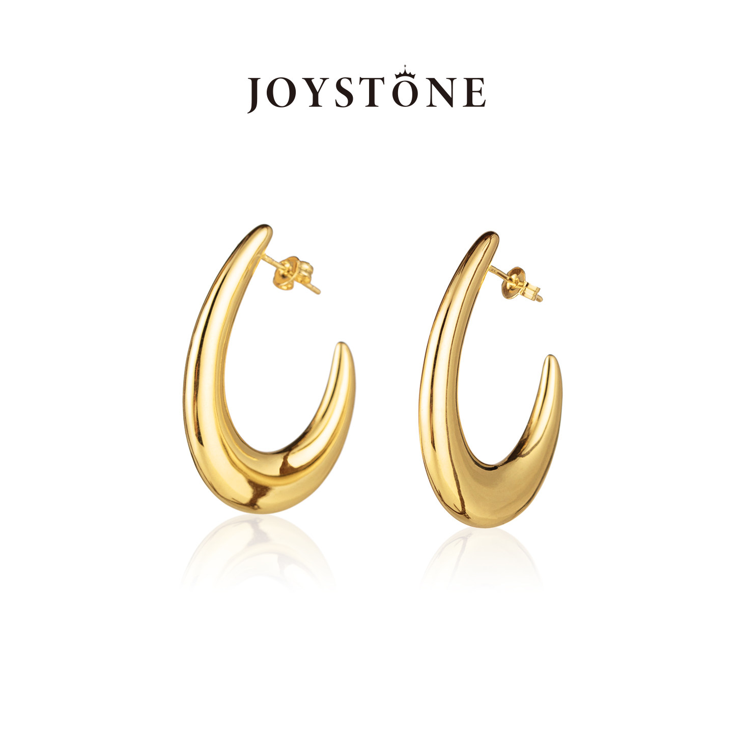 【花儿与少年秦岚同款】JOYSTONE 月牙耳圈女 复古简约百搭耳环,饰品/流行首饰/时尚饰品新,耳环,淘宝优惠券,粉丝福利购,淘宝优惠卷