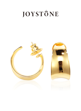 JOYSTONE梦舟耳环 2024新款欧美复古简约18K镀金度假风耳饰