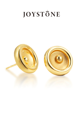 JOYSTONE x Diva 意大利MOON耳钉女小众设计高级复古原创月光耳环