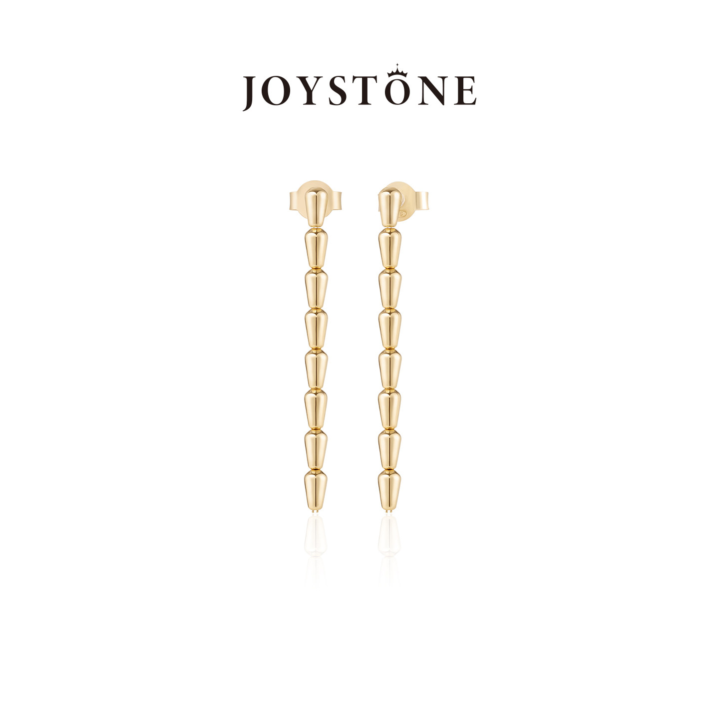 JOYSTONE意大利时光契约耳环 欧美简约高级感925银几何耳线女