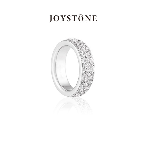 JOYSTONE铜合金锆石星芒戒指女