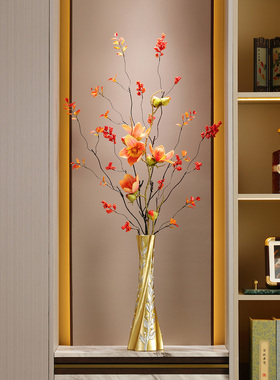 高款花瓶花插摆件高级感竖高款