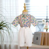 周岁礼服男宝宝小西装 儿童小西服花童婚礼穿搭英伦风 男童2026新款