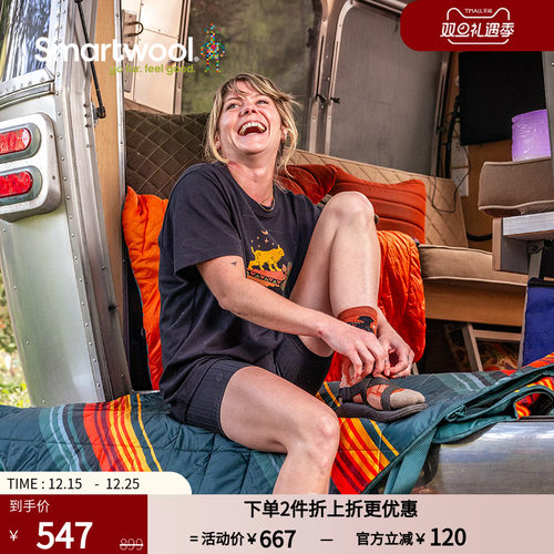 中性T恤Smartwool运动