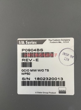 议价商品P0904BS P0904FH P0904HA FOXBORO福克斯波罗板子控制卡