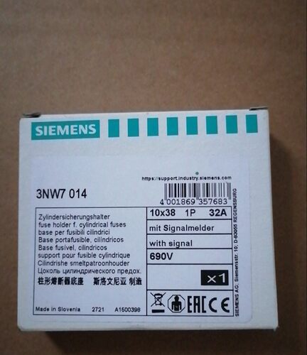 西门子带灯熔断器底座 3NW7014 1P 32A