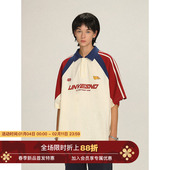 T恤美式 Unvesno 复古 解构拼接撞色学院风polo衫 短袖 马柏全