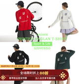 长袖 T恤 sport&life运动撞色插肩秋季 抗菌速干 Unvesno