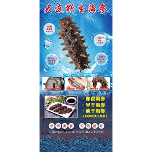 野生海参海报即食海参宣传画广告滋补品店墙壁装饰画海产品贴挂画