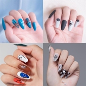 美甲店大海报指甲美脚彩妆纹眉美容美甲贴画海报宣传图片墙贴挂画