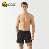 泳裤 2024新款 大码 B.Duck男士 假两件防尴尬游泳运动健身专业短裤