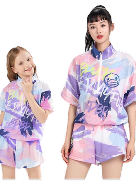 B.Duck母女装遮肉保守