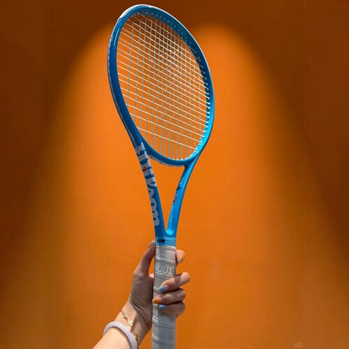 代购Wilson Blade 100L V9威尔胜网球拍淡蓝色定制拍专业比赛训练