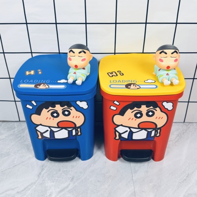 蜡笔小新高颜值垃圾桶家用卧室