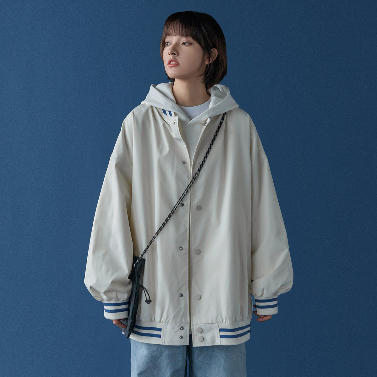 棒球服女春秋季短款外套ins潮美式高街宽松百搭韩版夹克早秋上衣