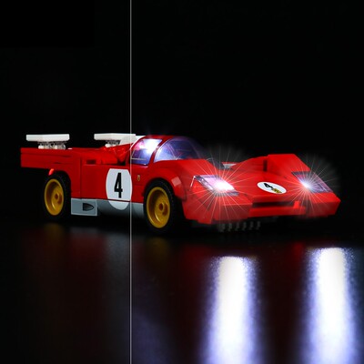 灯饰 适用乐高76906法拉利512M积木配件汽车LED超跑灯光组灯具