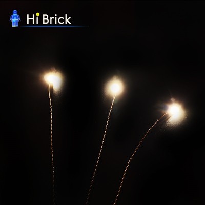 HiBrick积木灯饰  DIY零件30cm暖光大灯粒灯珠( 5mm) LED灯饰配套