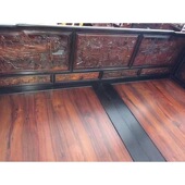 老挝大红酸枝交趾黄檀深雕山水架子床双人床公主床围床红木家具