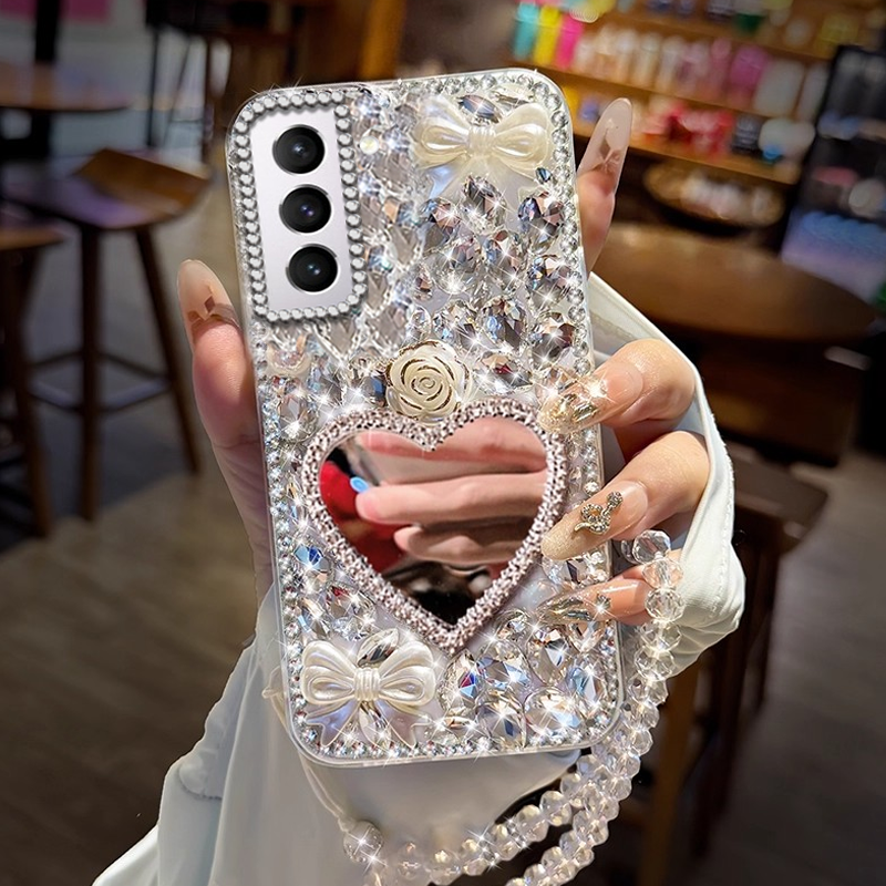 高端奢华镶钻手机壳，不掉钻，不发黄