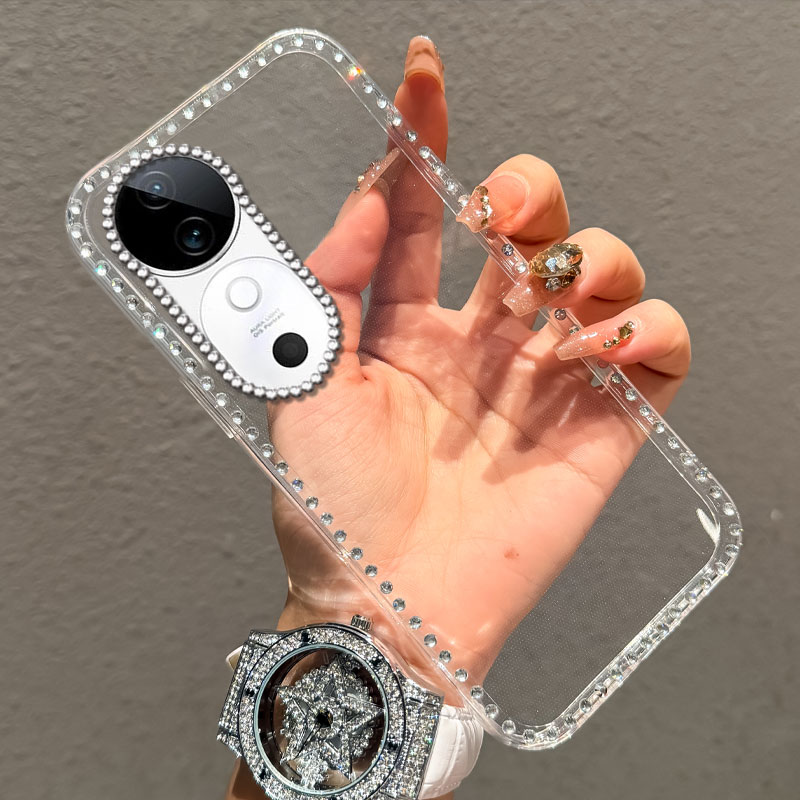 高端奢华镶钻手机壳，不掉钻，不发黄