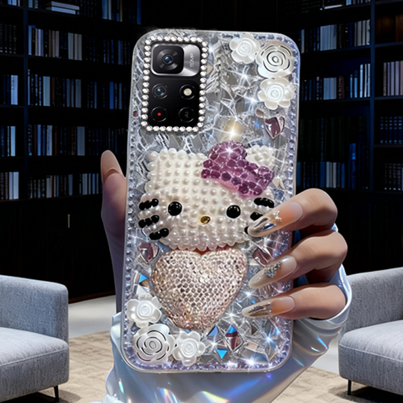 高端奢华镶钻手机壳，不掉钻，不发黄