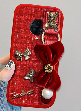 2026布艺小香风适用vivoNEX3手机壳红色Y200GT保护套Y300GT防摔Y300新年NEX3S本命年Y200+全包Y200i外壳X7