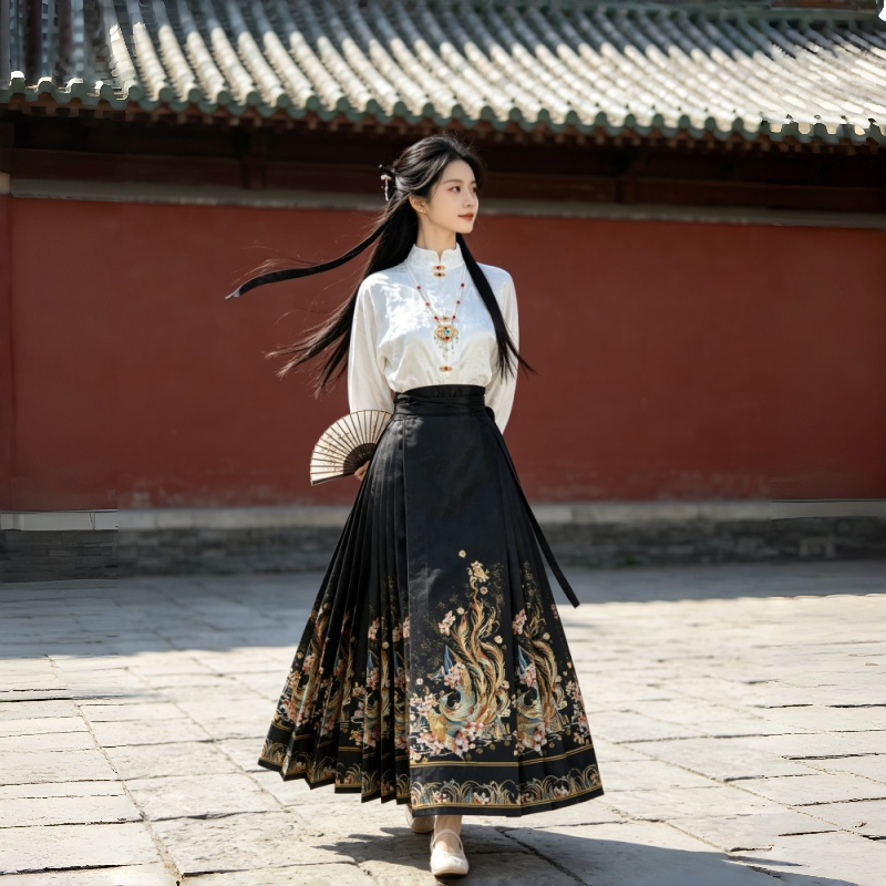 新中式马面裙女款汉服套装