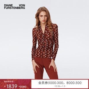 DVF安可拉红POLO领上衣BL2S005 双面穿