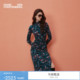 竹林花影修身 DVF2025秋冬新款 连衣裙DL3T009 天丝羊毛
