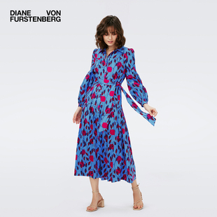 DVFPOLO领度假衬衫 连衣裙DL4R059 裙印花棉质长袖